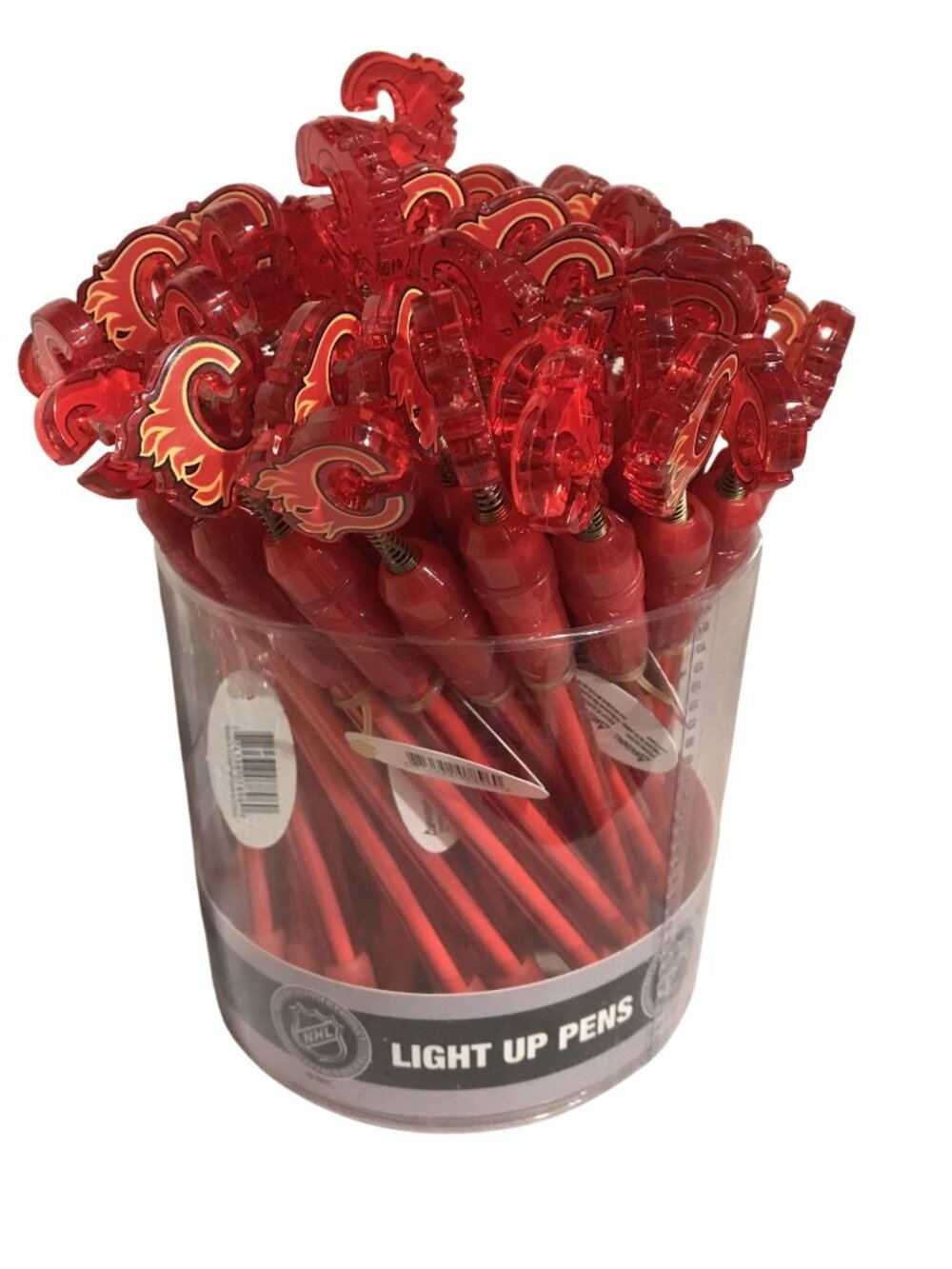 Calgary Flames Pens NHL Light Up Official Licensed Red Lot of 40+ Blue Ink READ
